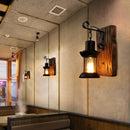 Industrial glass wall light for vintage interiors