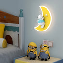 White bear wall light moon lamp for children's bedroom