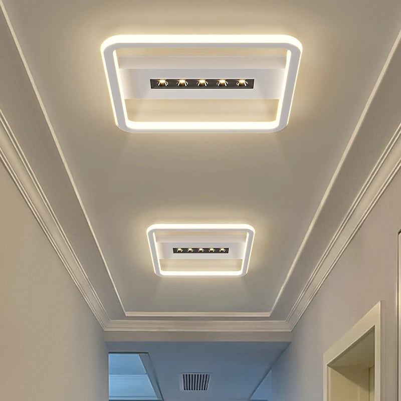 Decorative surface-mounted magnetic-free ceiling light