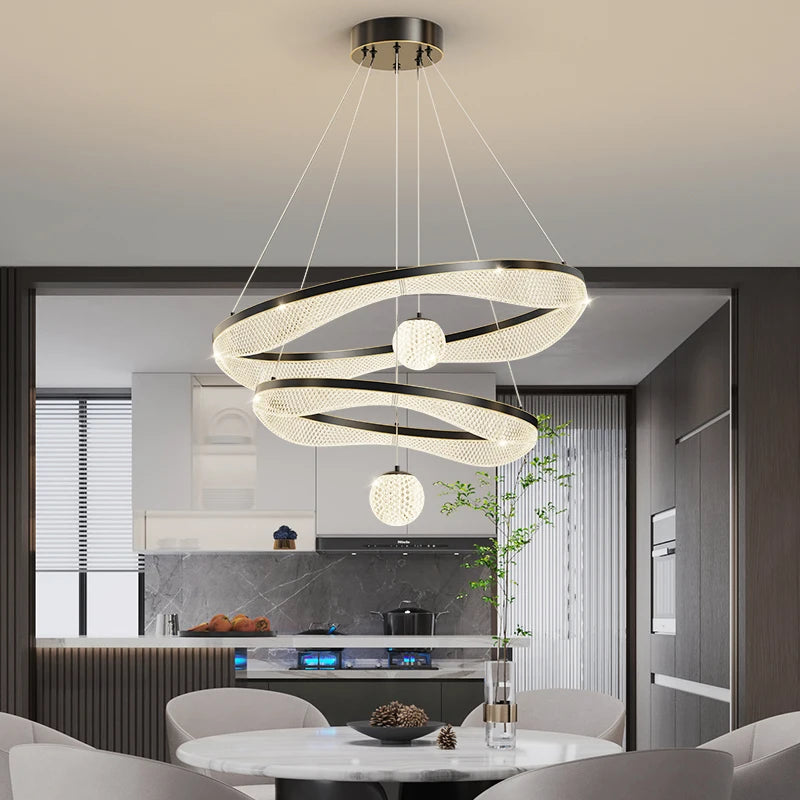 Modern LED pendant light for elegant indoor lighting - vue 6 sur 22