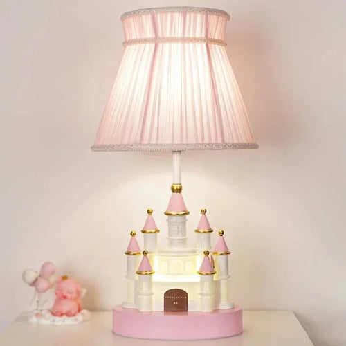 Modern princess castle table lamp for children's bedroom - vue 5 sur 8
