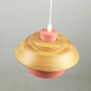 Sweet Home Macaron colour LED iron and wood pendant light chandelier ceiling lamp