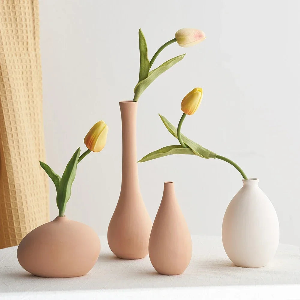 ceramic vase for elegant Nordic floral decoration