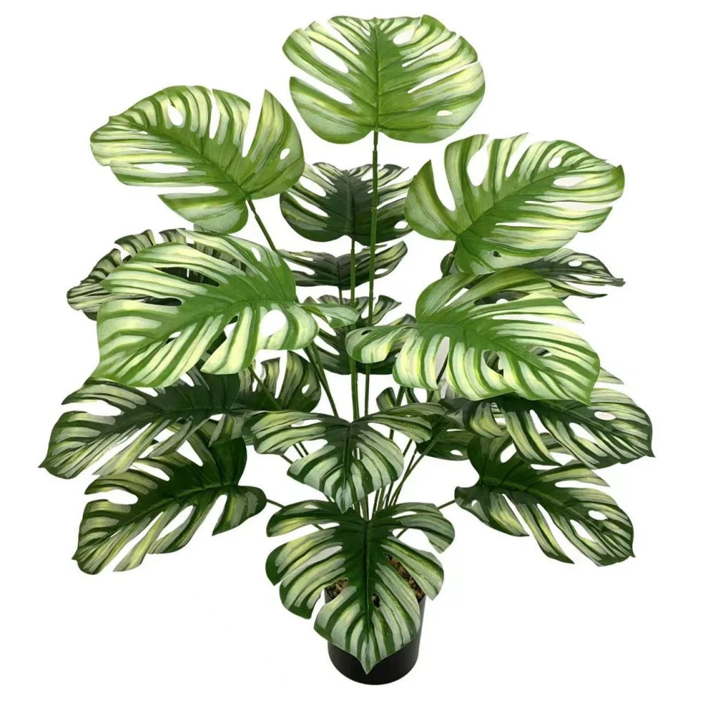 Artificial plants with large decorative leaves for indoors and offices - vue 19 sur 24