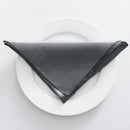 Satin table napkin set for weddings and elegant receptions