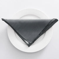Satin table napkin set for weddings and elegant receptions