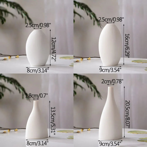 modern ceramic vase for dried flowers handmade decoration - vue 7 sur 12