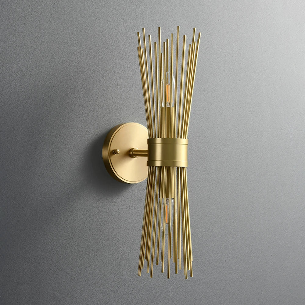 Luxury designer wall light in antique metal for an elegant interior - vue 5 sur 8