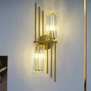 Luxury postmodern crystal LED wall light