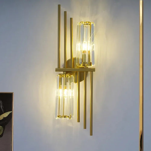 Luxury postmodern crystal LED wall light - vue 6 sur 13
