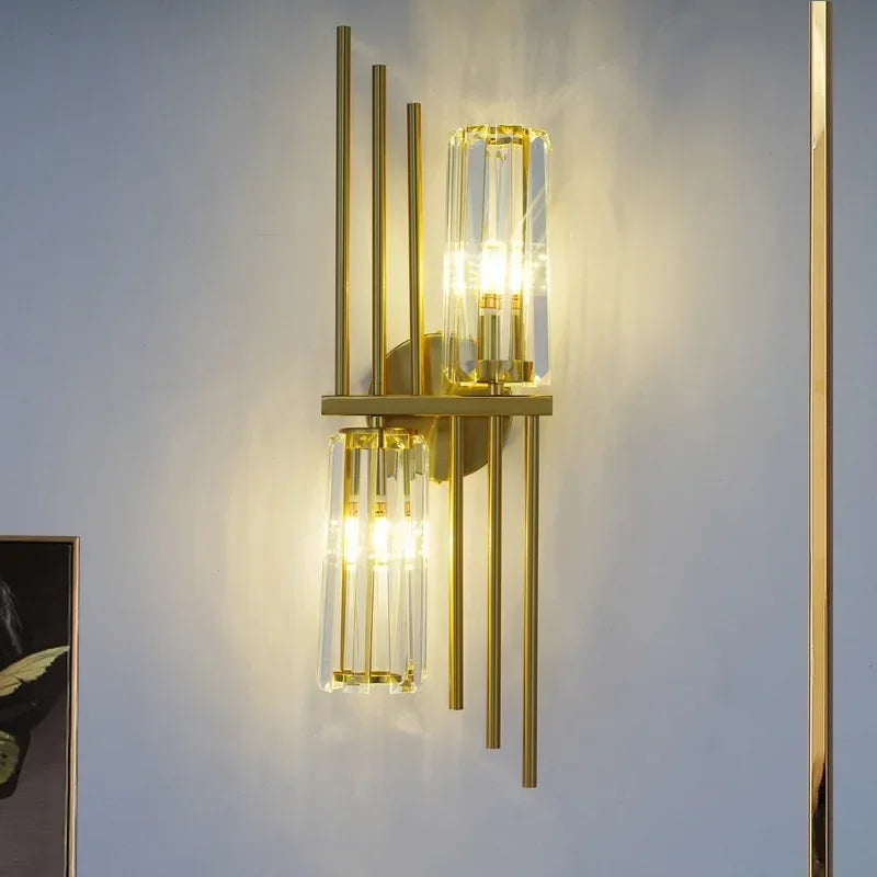 Luxury postmodern crystal LED wall light - vue 6 sur 13