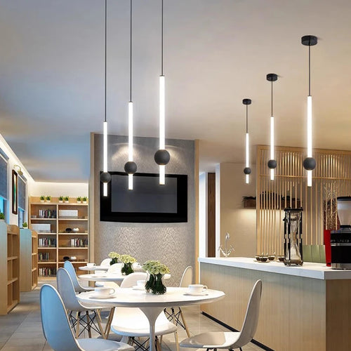 Modern LED chandelier nordic minimalist design for elegant interiors - vue 6 sur 12