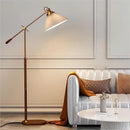 Nordic solid wood floor lamp