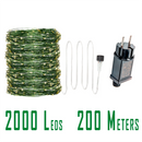 1600 led string lights for outdoor decoration and festive events