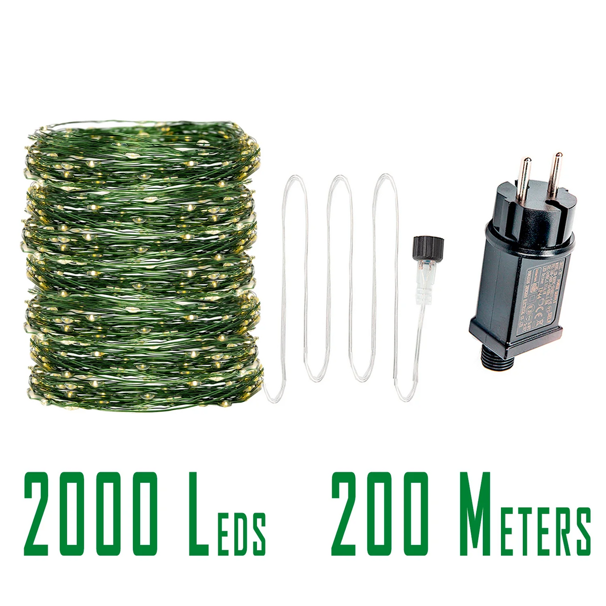 1600 led string lights for outdoor decoration and festive events - vue 5 sur 8