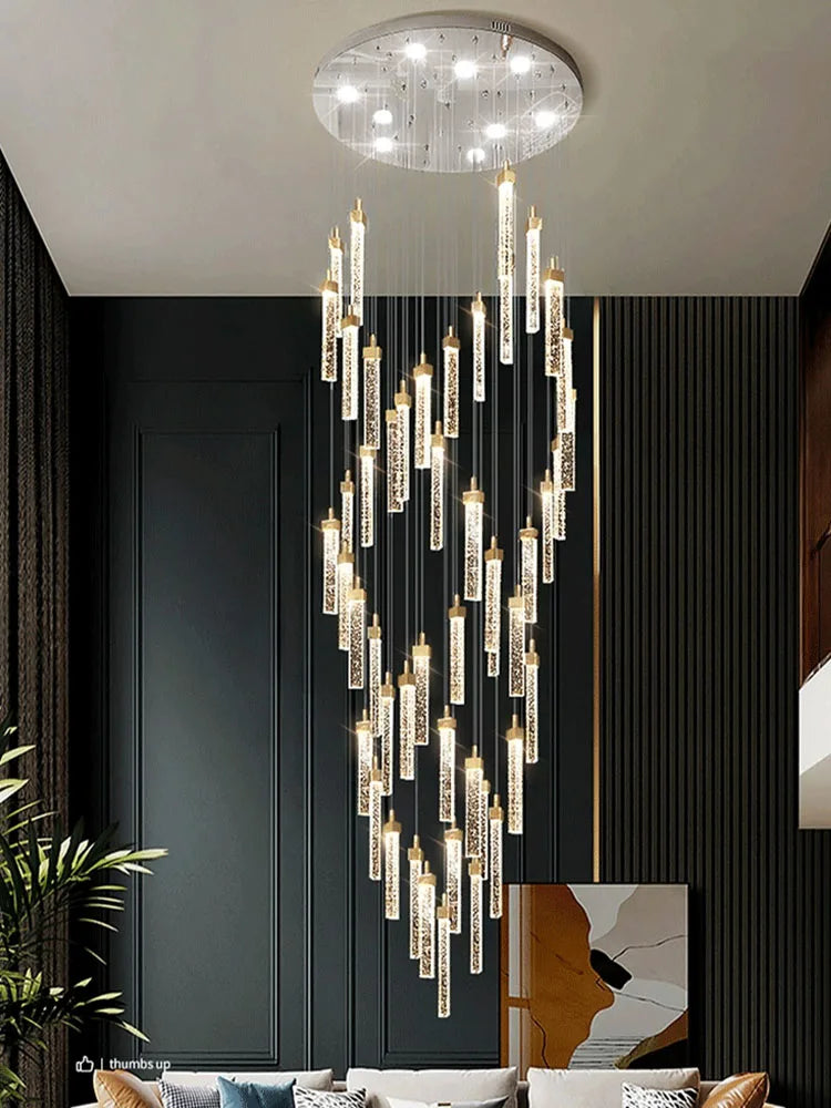Modern LED crystal chandelier for elegant interiors