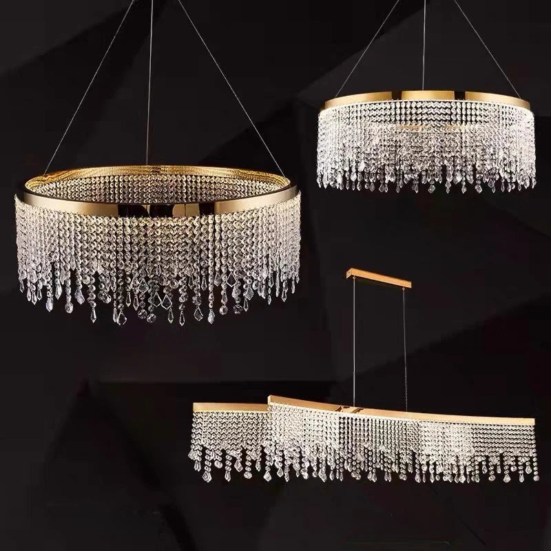 Modern crystal chandelier for elegant interior décor