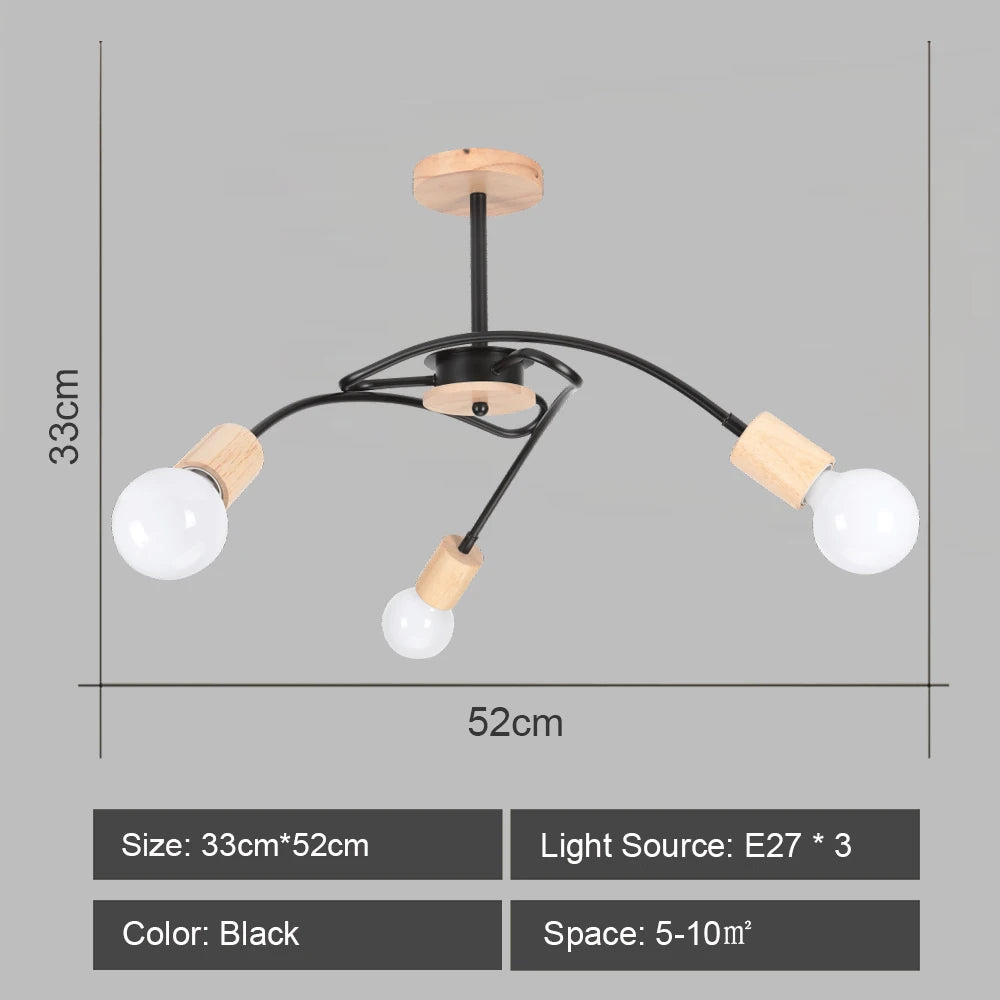 Modern sputnik chandelier industrial style for elegant interiors - vue 7 sur 19