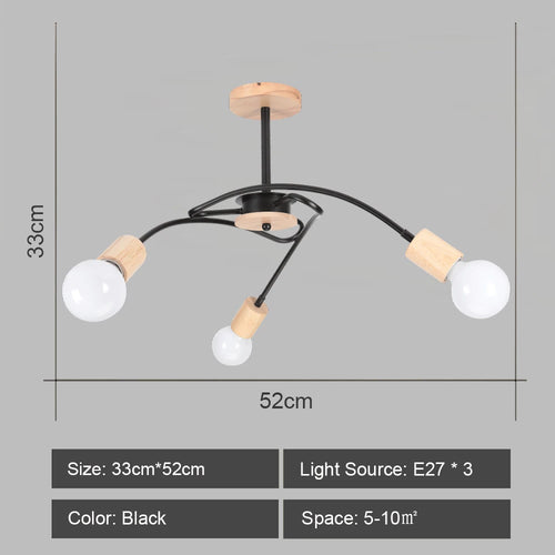 Modern sputnik chandelier industrial style for elegant interiors - vue 8 sur 19
