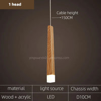 Modern wooden pendant chandelier for every space