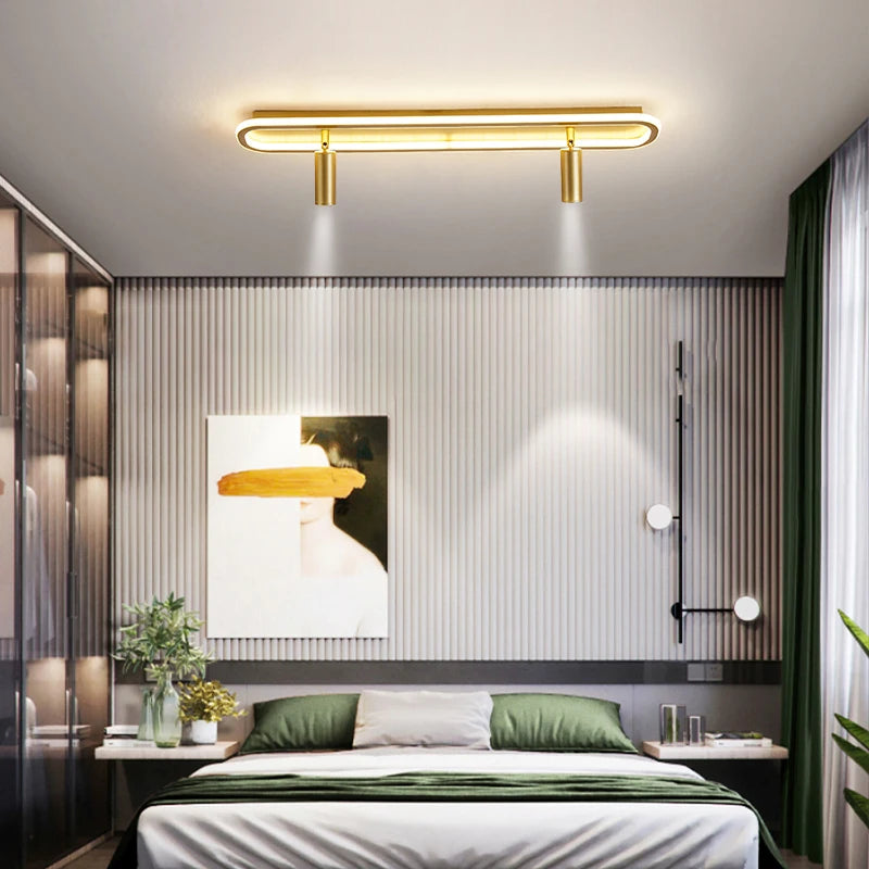 Modern LED chandelier for indoor dimmable lighting - vue 4 sur 18