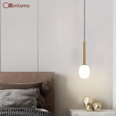 modern egg-shaped bedside lamp for creative interior