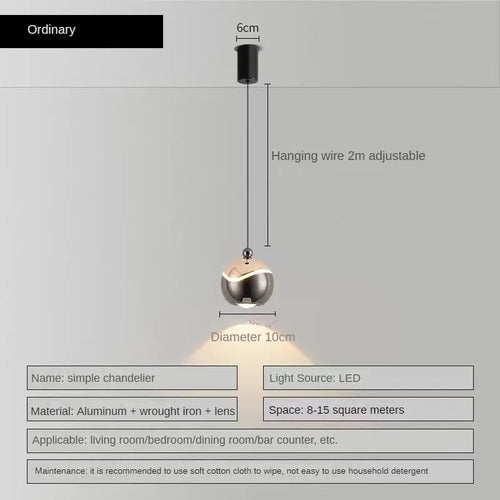 LED chandelier for decorating various indoor and outdoor spaces - vue 11 sur 11