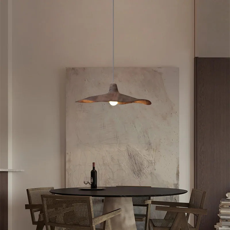 Nordic Wabi-Sabi pendant light for dining room, living room, bedroom, bedside, café, home decor art - vue 4 sur 9