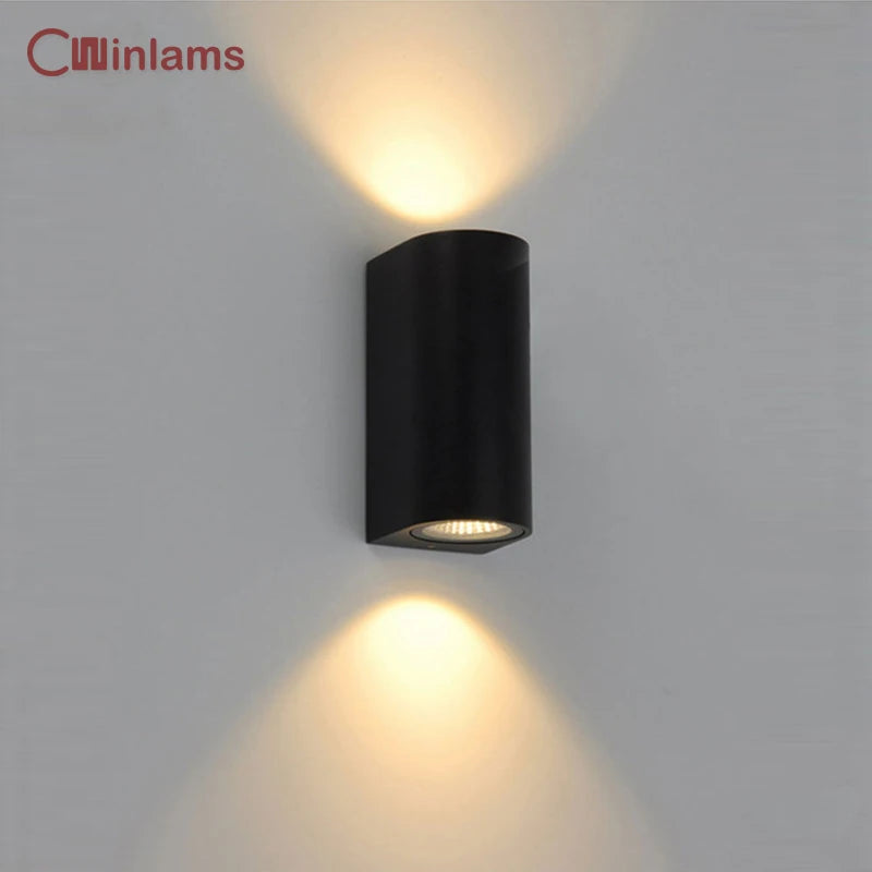 Outdoor waterproof LED wall light for garden and terrace