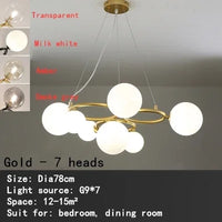 Nordic smoked glass and gold chandelier for modern interiors