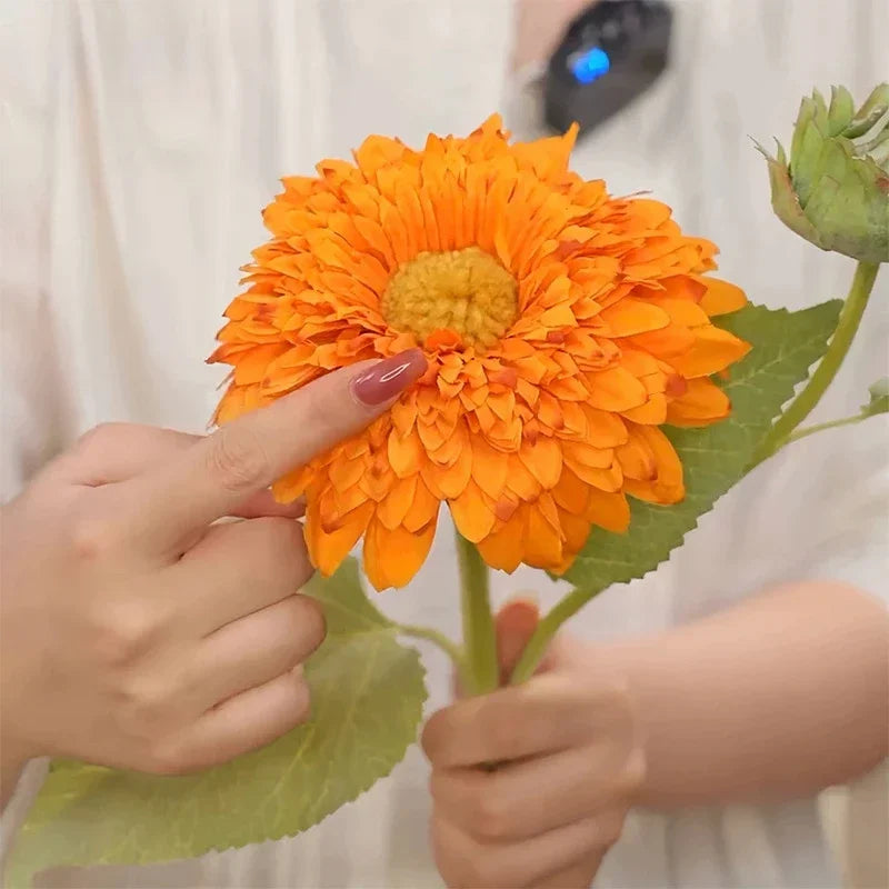 Artificial double petal retro sunflowers for interior decoration - vue 4 sur 10