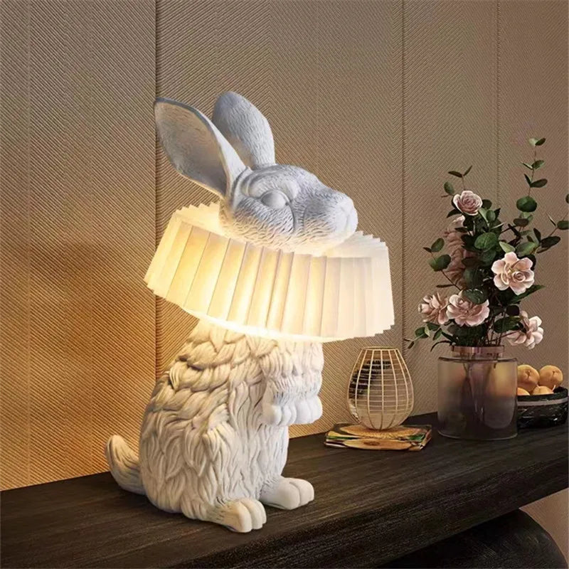 Adorable rabbit LED children's desk lamp - vue 4 sur 15