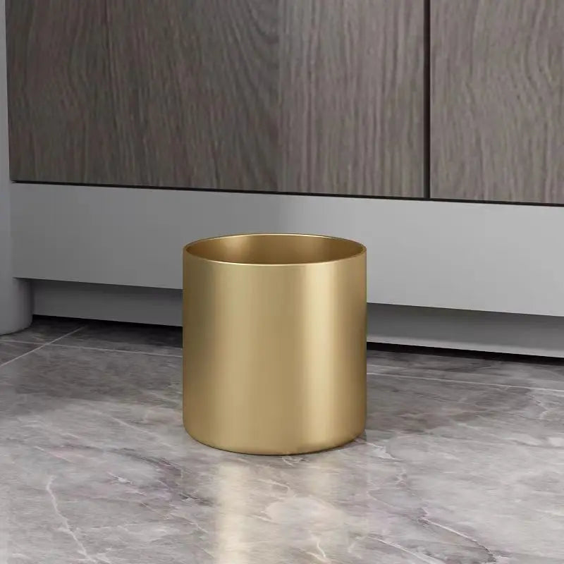creative cylindrical metal flower pot for home decoration - vue 10 sur 12