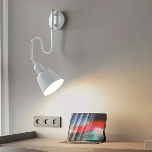 Multi-angle adjustable wall lamp for reading and study - vue 2 sur 12