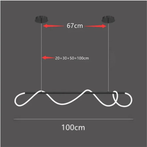 Nordic designer LED dimmable chandelier for indoor use - vue 18 sur 25