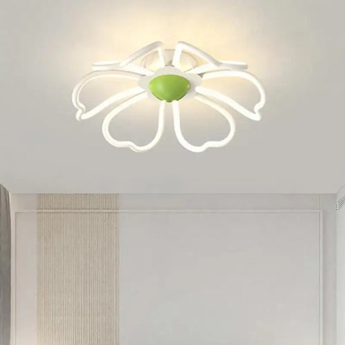 LED floral ceiling light for bedroom and living room - vue 3 sur 10