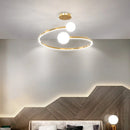 Simple nordic LED ring chandelier indoor decorative lighting