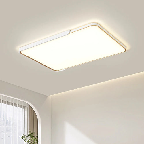Modern LED ceiling light with remote control and versatile circular design - vue 4 sur 9