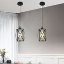 Vintage metal cage industrial pendant light