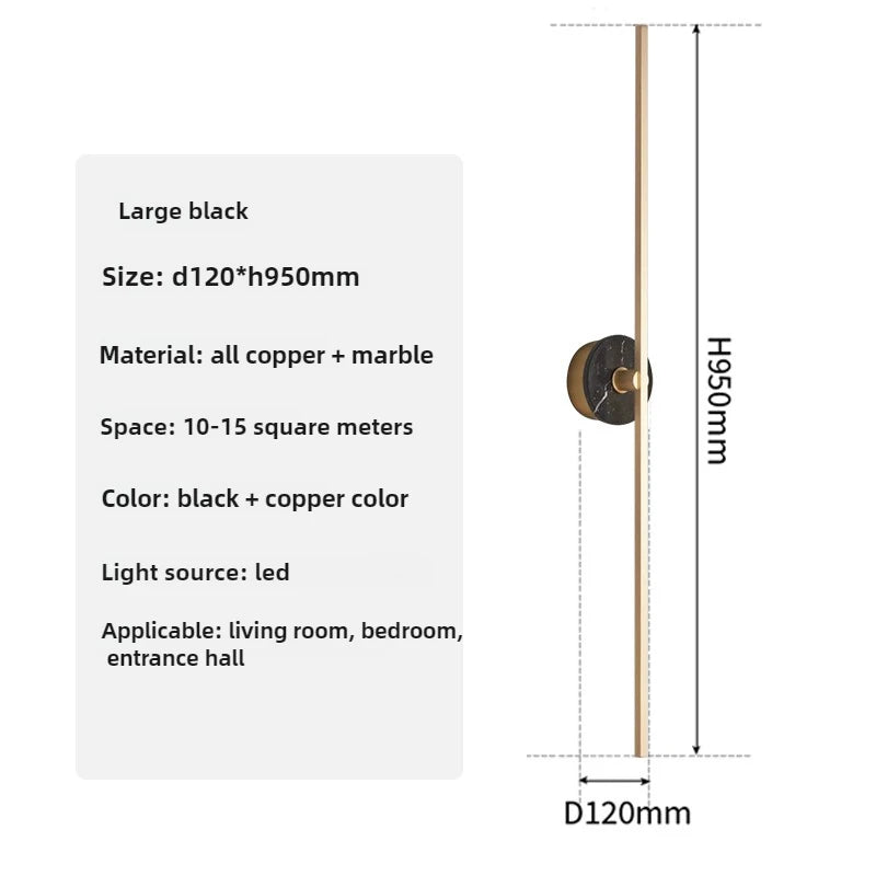 Minimalist luxury Spanish marble wall light - vue 17 sur 18