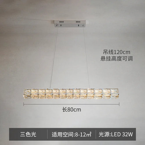 Modern crystal pendant light for elegant lighting - vue 11 sur 10
