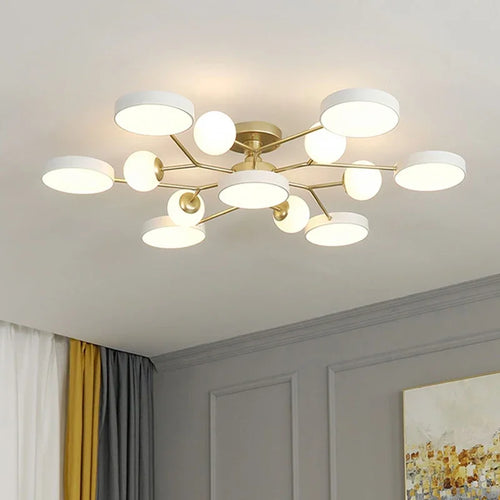Creative LED chandelier for modern interior lighting - vue 4 sur 18