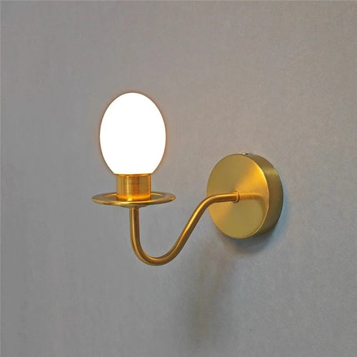 Modern minimalist duck egg LED wall light - vue 3 sur 8