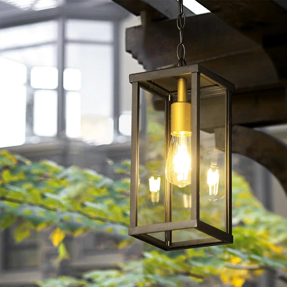 Waterproof retro pendant light for decorative outdoor lighting - vue 4 sur 8