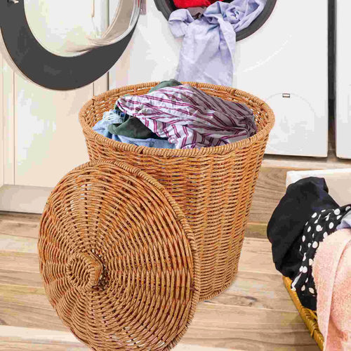 wicker bin for storing laundry and waste - vue 7 sur 7