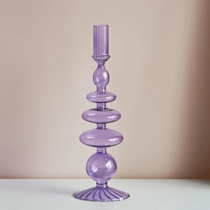 Glass candle holders for wedding decor and Christmas gifts - vue 13 sur 24