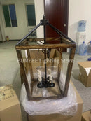 American retro iron birdcage chandelier modern industrial lighting