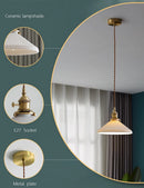Nordic Japanese style luxury LED pendant light