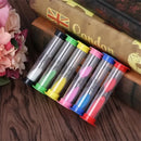 Set of 6 colorful hourglasses for practical and fun timing