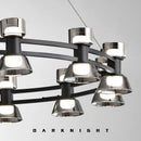 Creative copper and glass chandelier modern design